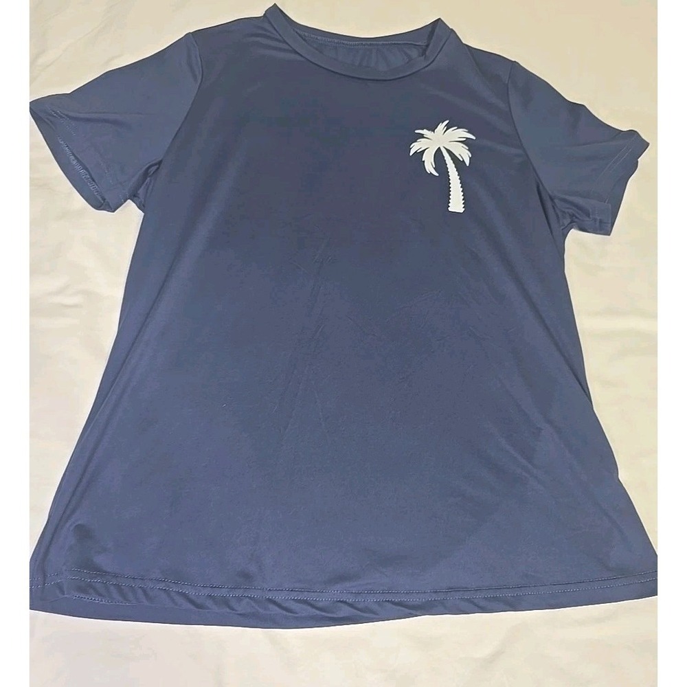 Shein Women's XL Navy Blue Salty Short-Sleeve Shirt